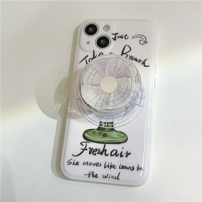 Will Rotate The Fan Silicone Phone Case