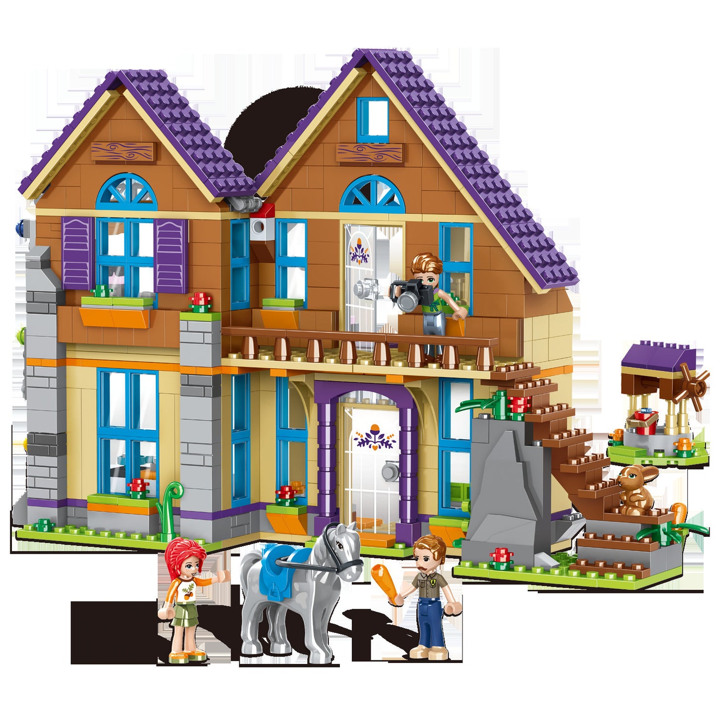 Puzzle Puzzle Block Toy Villa Children