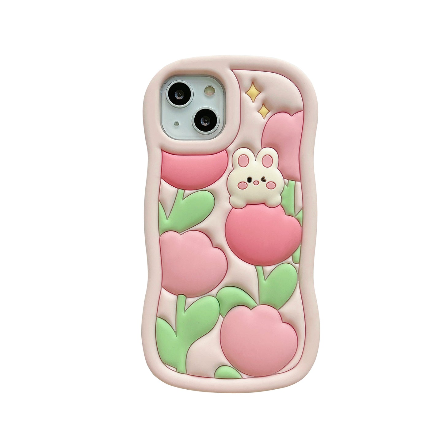 Tulip Rabbit Silicone Mobile Phone Case