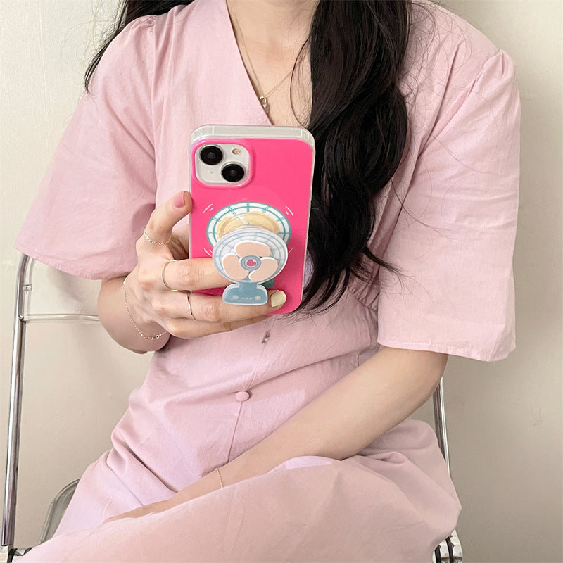 Fall Prevention Of Phone Case With Electric Fan In Summer